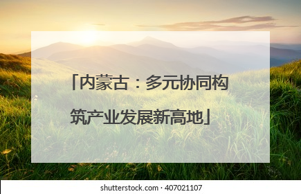 内蒙古：多元协同构筑产业发展新高地